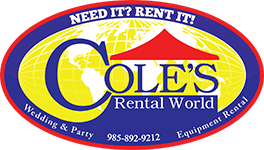 Party Rentals in Mandeville LA | Equipment Rental in Covington LA, St. Tammany Parish, and the North Shore